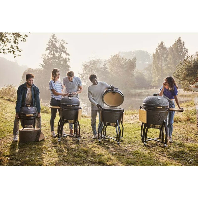 Kamado Grill Guru Classic Large Øint 46cm Sur Chariot