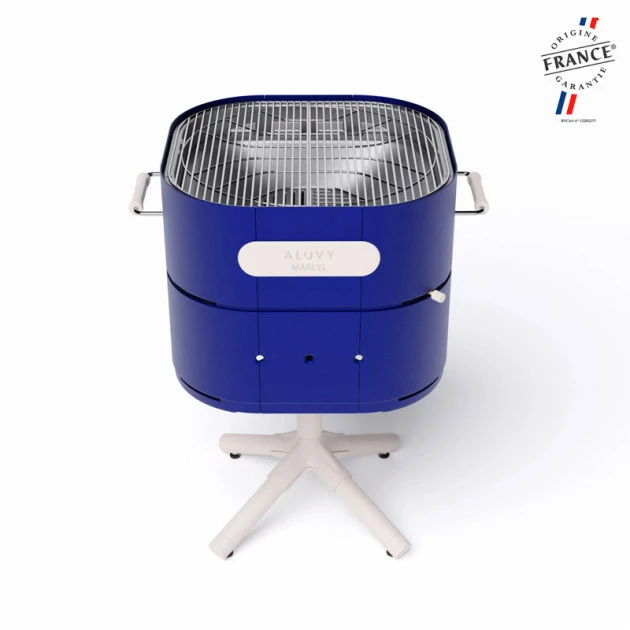 Barbecue Charbon Aluvy Marcel Originale (pied Blanc) + Couvercle - 12 Couleurs – Image 18