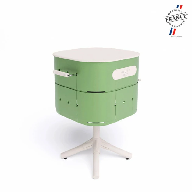 Barbecue Charbon Aluvy Marcel Originale (pied Blanc) + Couvercle - 12 Couleurs – Image 9
