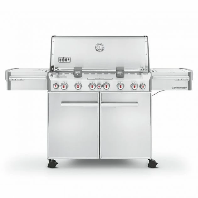 Barbecue Gaz Weber Summit S-670 GBS 6 Brûleurs + 1 Latéral + 1 Arrière