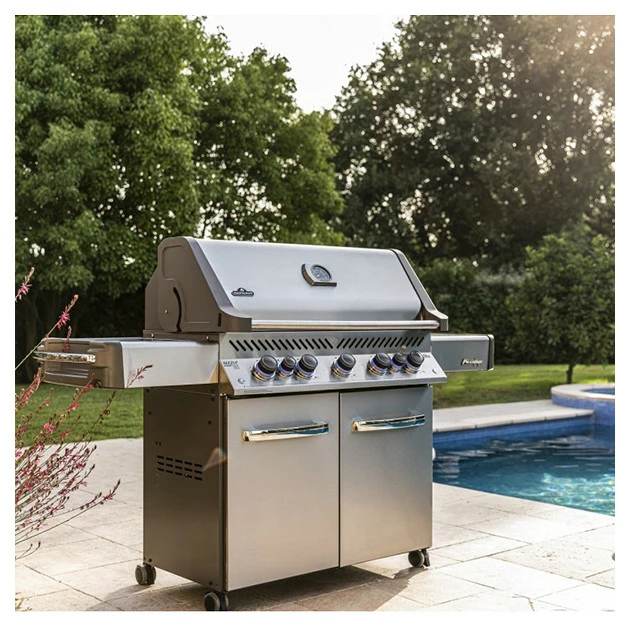 Napoleon Barbecue Gaz Napoléon Prestige 665 SIBPSS 5 Brûleurs + 1 Latéral + 1 Arrière – Image 3