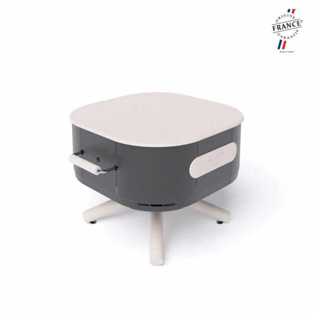 Braséro Aluvy Sam Originale (pied Blanc) Grilles Et Couvercle - 12 Couleurs – Image 2
