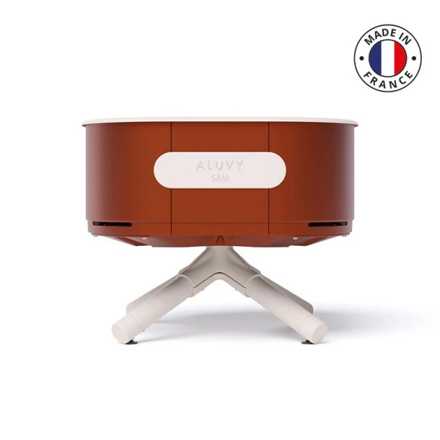 Braséro Aluvy Sam Originale (pied Blanc) Grilles Et Couvercle - 12 Couleurs – Image 16