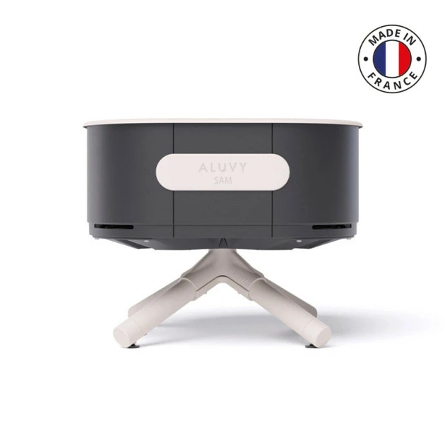 Braséro Aluvy Sam Originale (pied Blanc) Grilles Et Couvercle - 12 Couleurs