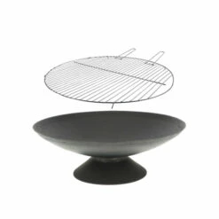 ESSCHERT DESIGN Braséro De Jardin Ø60 X H21 Cm Fonte + Grille Bbq
