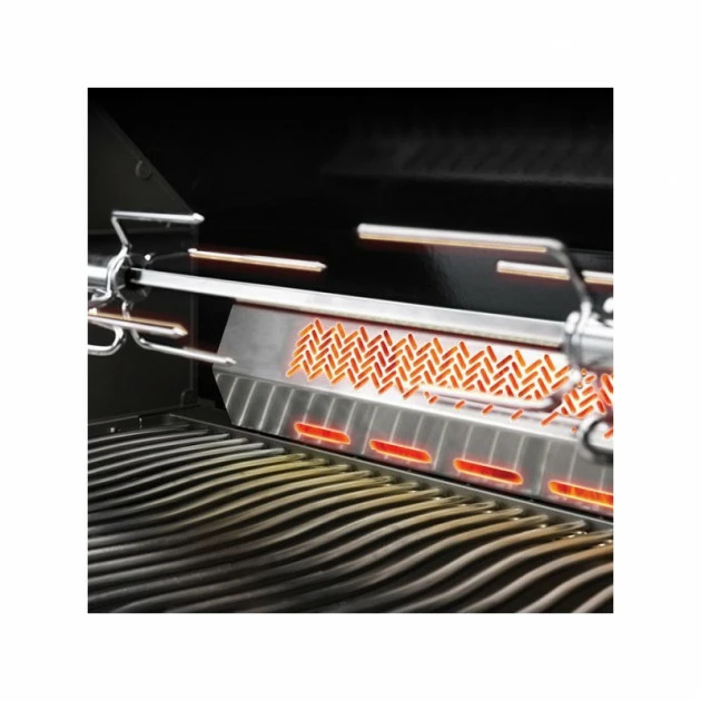 Napoleon Barbecue Gaz Naturel Encastrable Napoléon Prestige Pro 500 4 Brûleurs + 1 Latéral + 1 Rôtissoire – Image 3