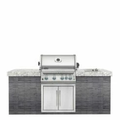 Napoleon Barbecue Gaz Naturel Encastrable Napoléon Prestige Pro 500 4 Brûleurs + 1 Latéral + 1 Rôtissoire