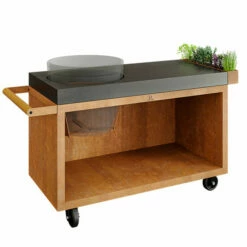 Table OFYR Pro 135 Corten / Béton Pour Big Green Egg