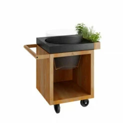 Table OFYR Pro 65 Corten / Béton Pour Kamado The Bastard L